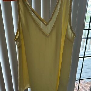 Maurice’s Yellow Sleeveless V-Neck Top